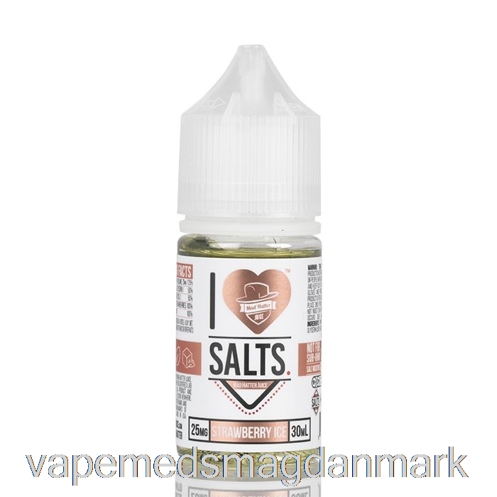 Vape Væske Jordbæris - Jeg Elsker Salt - 30ml 25mg